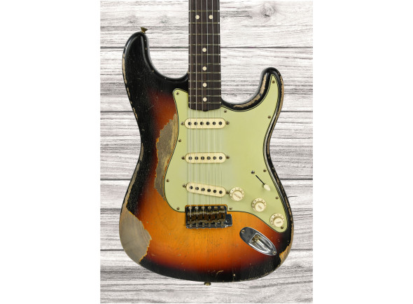 Fender Custom Shop Masterbuilt (Greg Fessler) 1963 Stratocaster Relic 3 Tone Sunburst